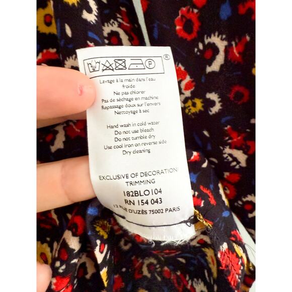 Sézane | Sezane | Marina Floral Lace Blouse | Sz 34/2 - Picture 7 of 11